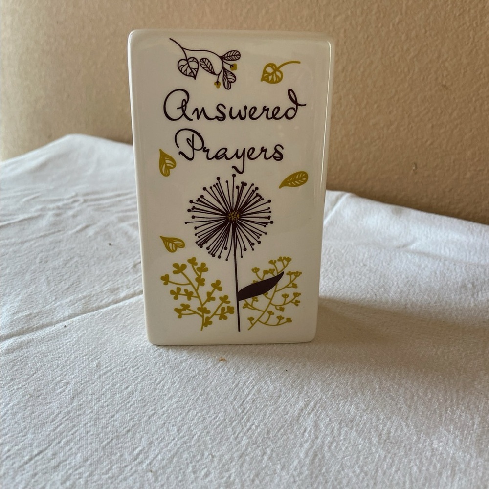 Vintage Pretty Penny Piggy Coin Bank Answered Prayers - Ceramic - Picture 2 of 10